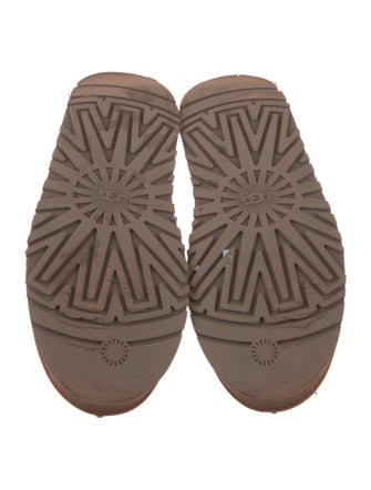 UGG Suede Fur Trim Mules