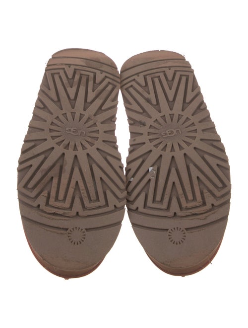 UGG Suede Fur Trim Mules