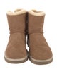 UGG Suede Fur Trim Boots