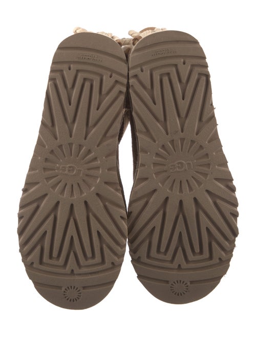 UGG Suede Fur Trim Boots