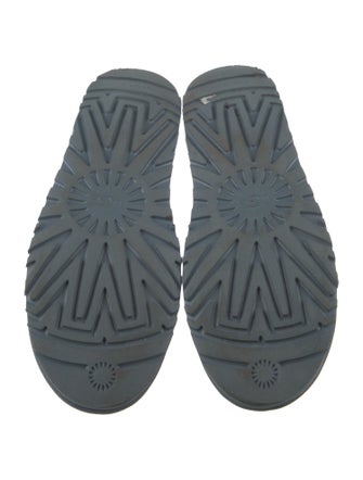 UGG Suede Fur Trim Snow Boots