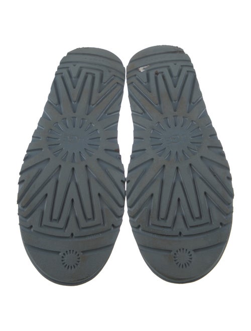 UGG Suede Fur Trim Snow Boots