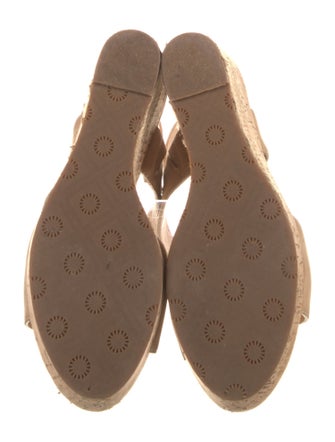 UGG Suede Leather Trim Embellishment Slingback Pumps