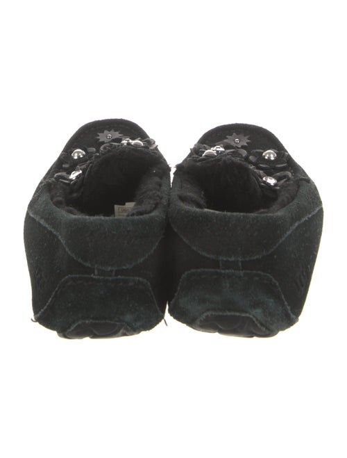 UGG Suede Crystal Embellishments Moccasins