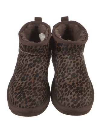 UGG Ponyhair Printed Lace-Up Boots