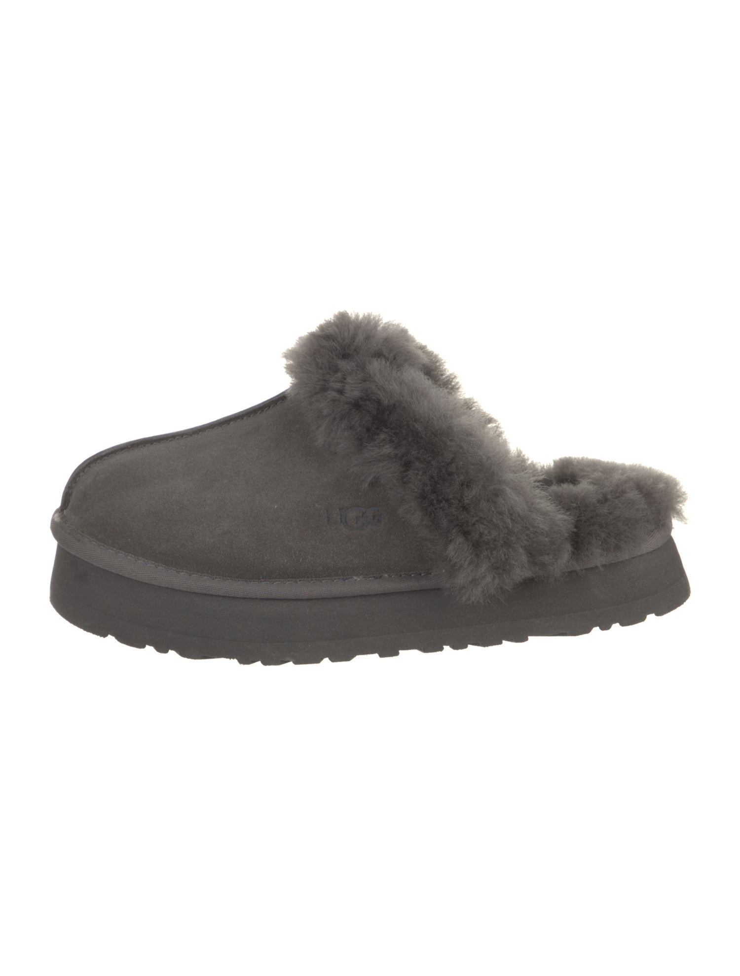 UGG Suede Fur Trim Sneakers