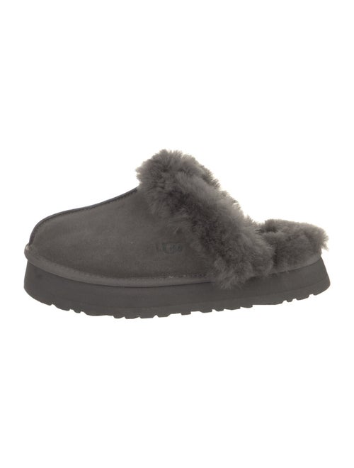 UGG Suede Fur Trim Sneakers