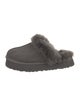 UGG Suede Fur Trim Sneakers