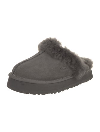 UGG Suede Fur Trim Sneakers