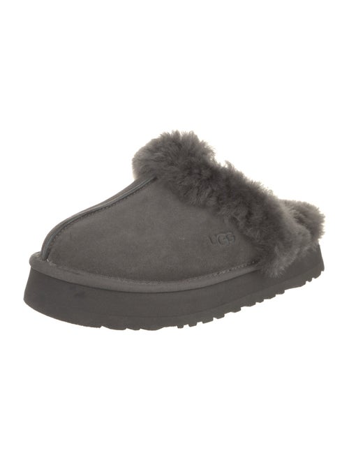 UGG Suede Fur Trim Sneakers