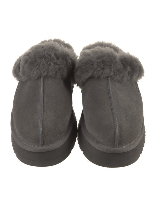 UGG Suede Fur Trim Sneakers