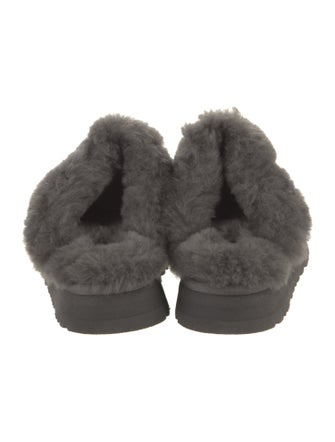 UGG Suede Fur Trim Sneakers