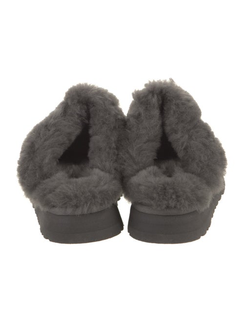 UGG Suede Fur Trim Sneakers