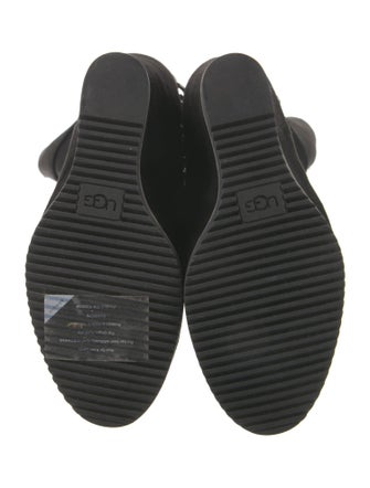 UGG Suede Fur Trim Boots