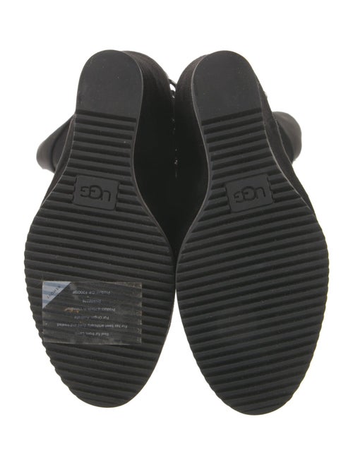 UGG Suede Fur Trim Boots