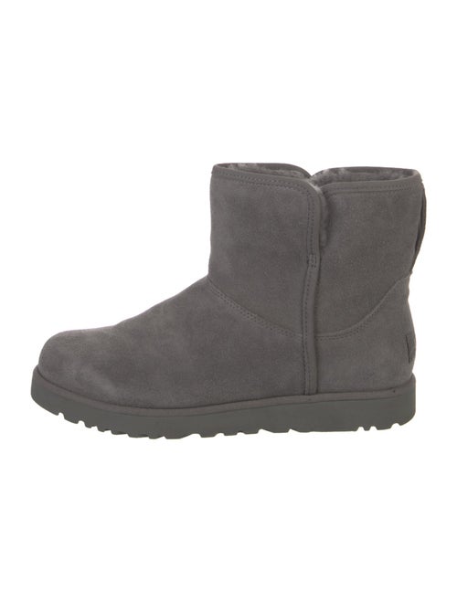 UGG Suede Fur Trim Boots