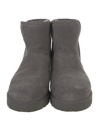 UGG Suede Fur Trim Boots