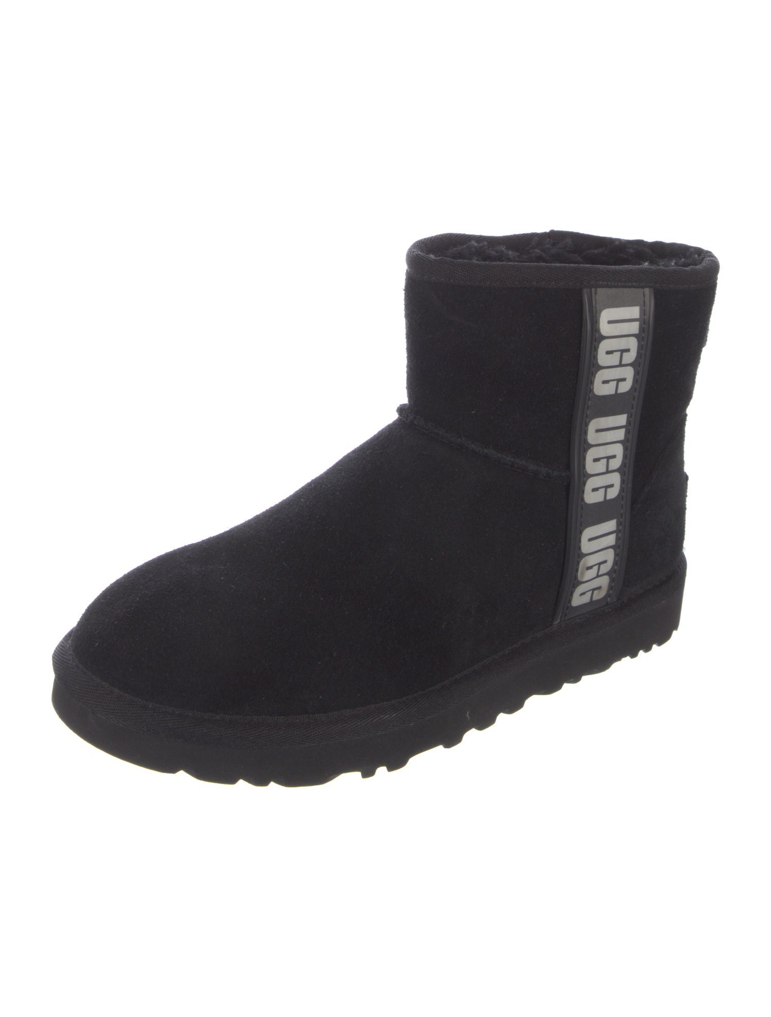 UGG Suede Printed Snow Boots