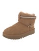 UGG Suede Fur Trim Boots