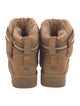 UGG Suede Fur Trim Boots