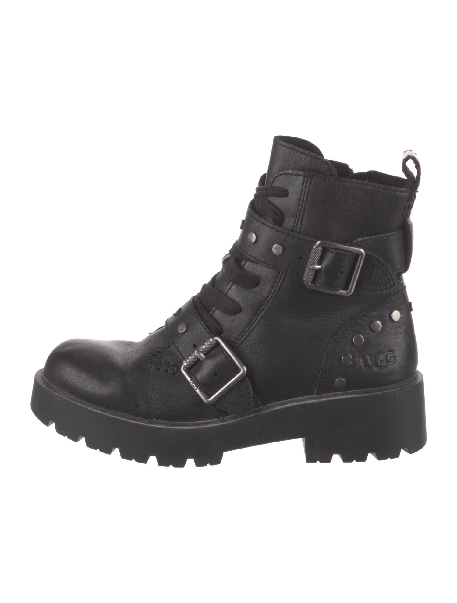 UGG Leather Combat Boots