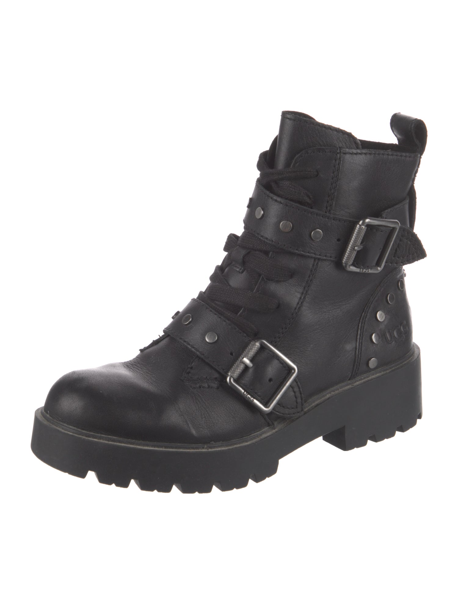 UGG Leather Combat Boots