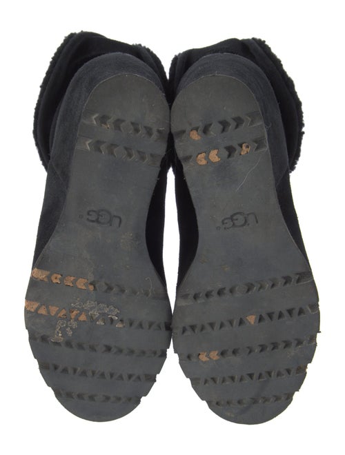 UGG Suede Fur Trim Boots