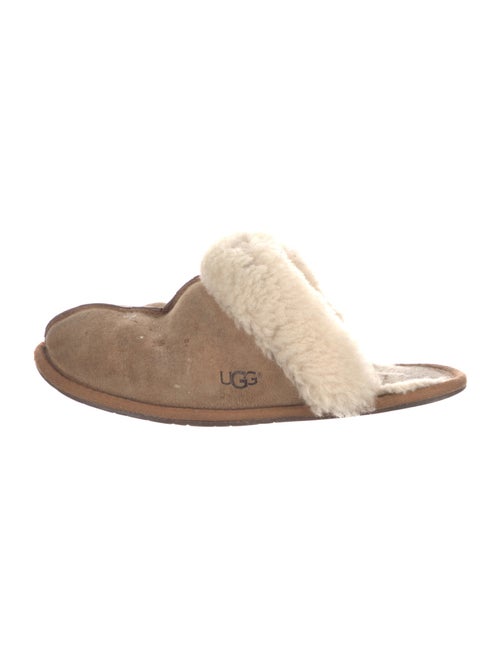 UGG Suede Fur Trim Mules