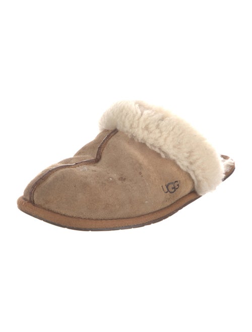 UGG Suede Fur Trim Mules