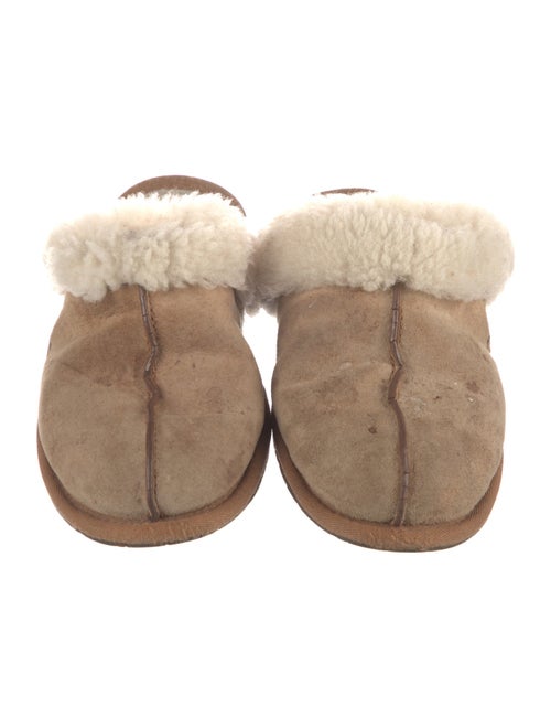 UGG Suede Fur Trim Mules