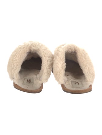 UGG Suede Fur Trim Mules