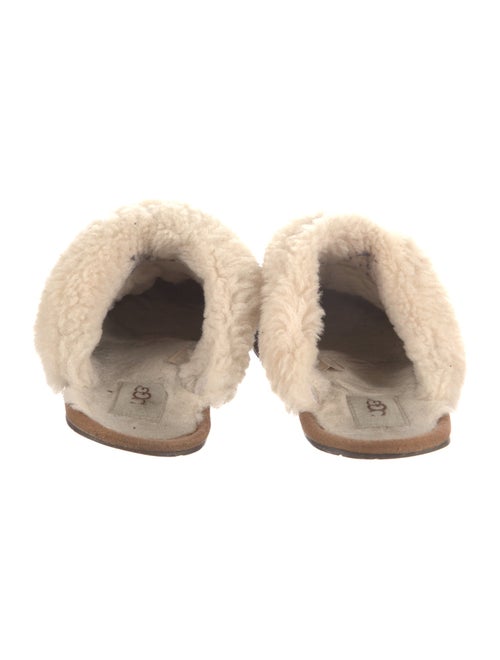UGG Suede Fur Trim Mules