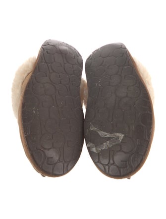 UGG Suede Fur Trim Mules