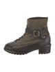 UGG Suede Studded Accents Combat Boots