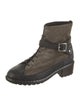 UGG Suede Studded Accents Combat Boots