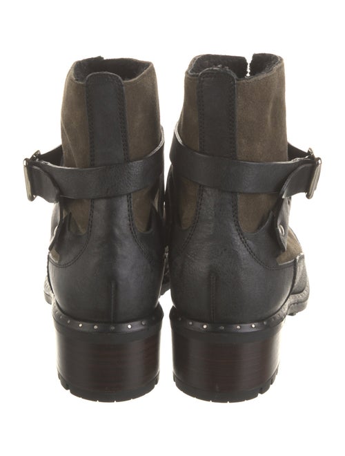 UGG Suede Studded Accents Combat Boots