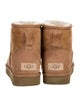 UGG Suede Fur Trim Boots