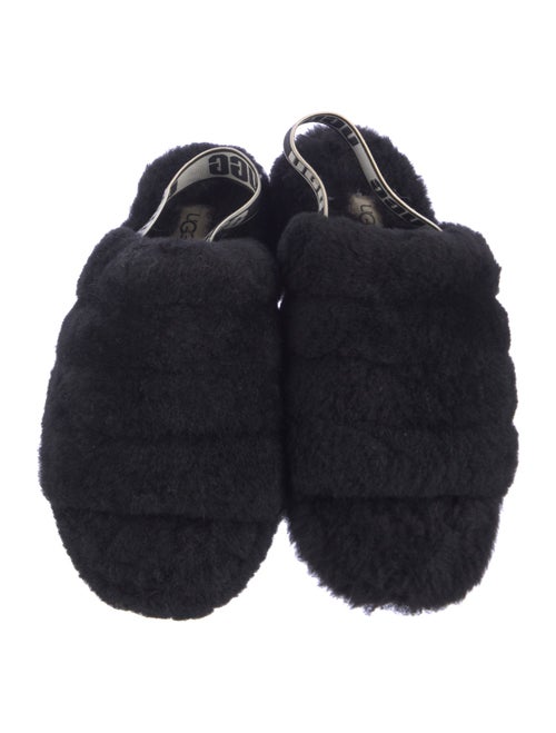 UGG Faux Fur Slingback Sandals