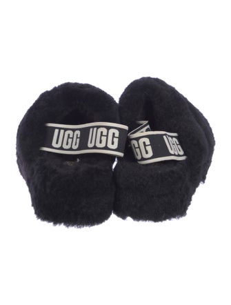 UGG Faux Fur Slingback Sandals