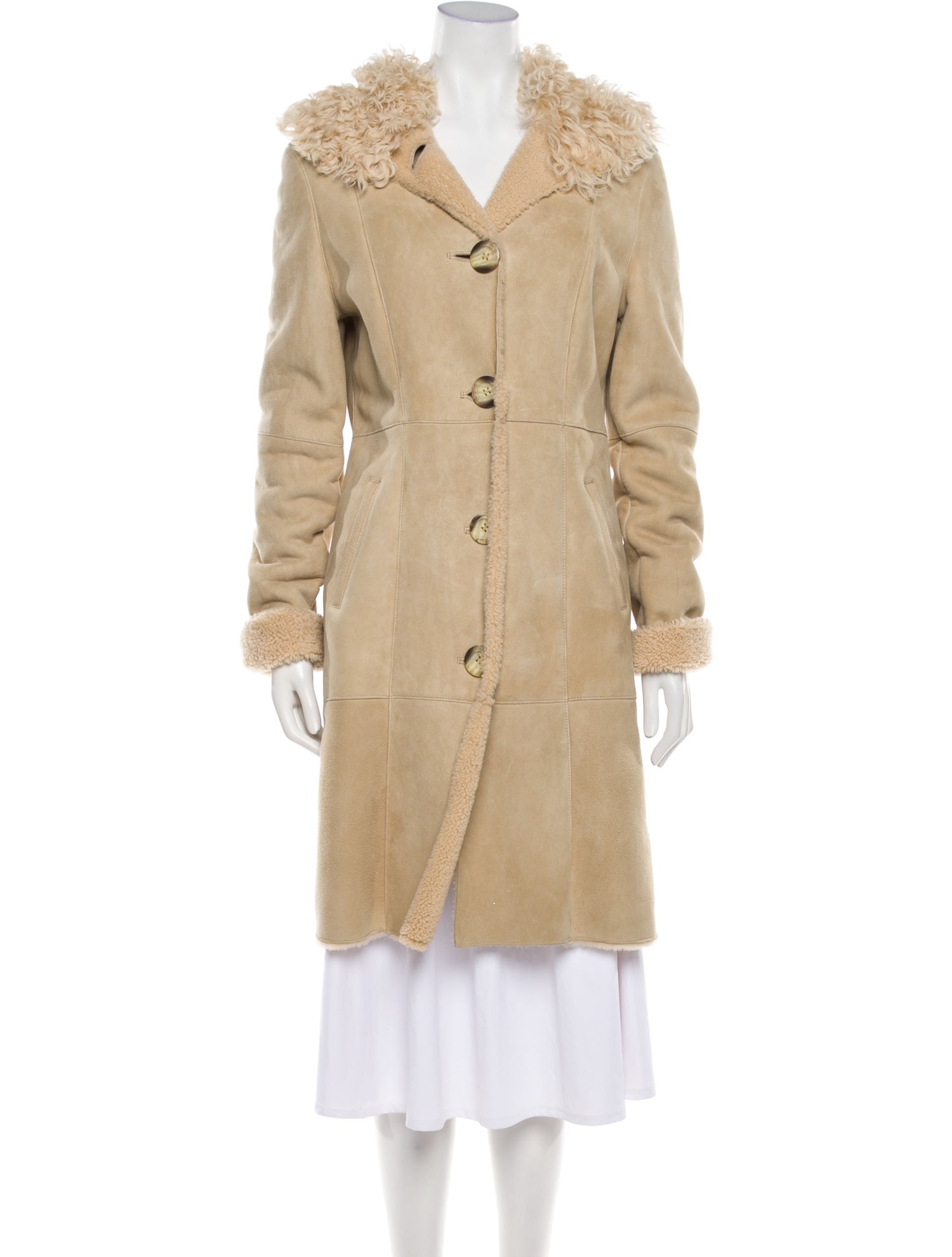 UGG Leather Trench Coat