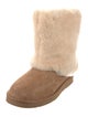 UGG Suede Fur Trim Boots