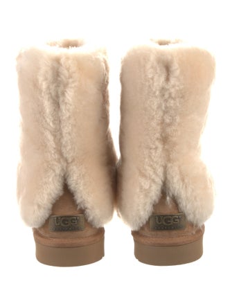 UGG Suede Fur Trim Boots