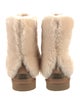 UGG Suede Fur Trim Boots