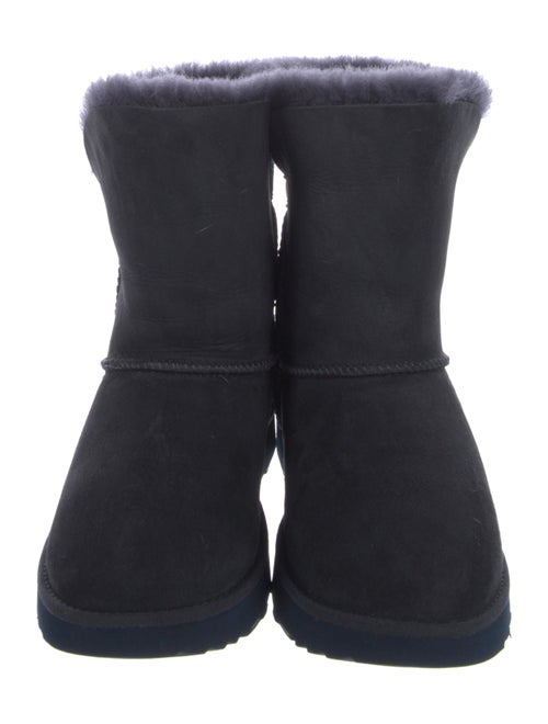 UGG Suede Fur Trim Boots