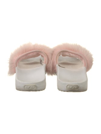 UGG Faux Fur Fur Trim Slides