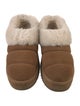 UGG Suede Fur Trim Flats