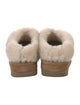 UGG Suede Fur Trim Flats