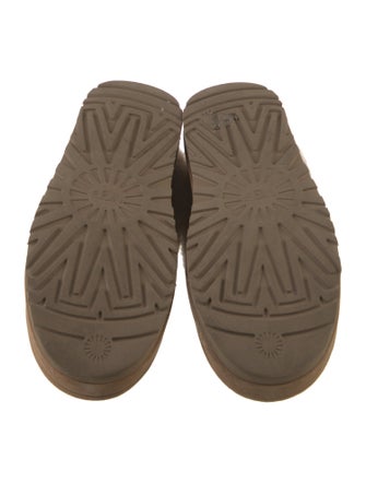 UGG Suede Fur Trim Flats