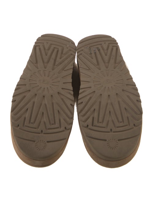 UGG Suede Fur Trim Flats