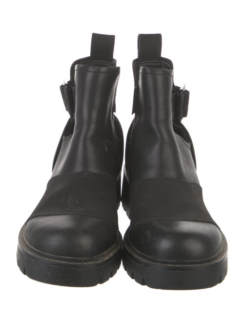 UGG Leather Cutout Accent Boots